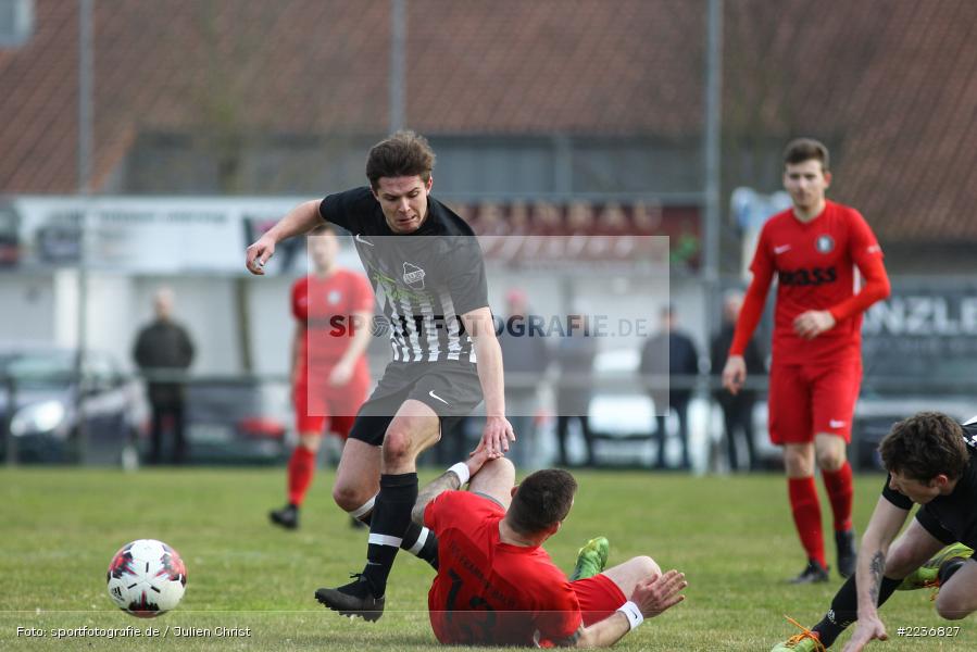 Marco Schrenker, Mario Hartmann, Marco Trapp, 24.03.2019, Bezirksliga West, TuS Frammersbach, TSV Retzbach - Bild-ID: 2236827