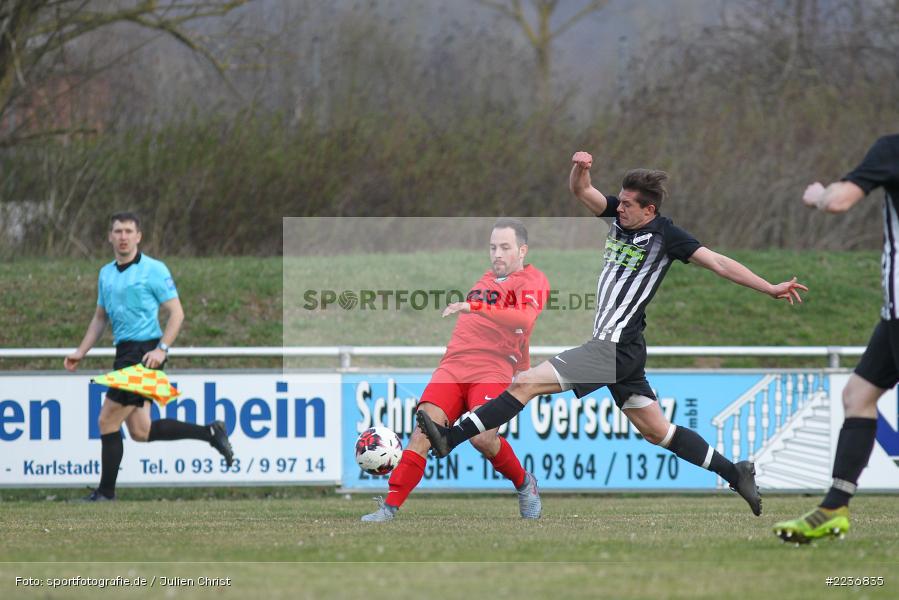 Mario Hartmann, Daniel Gossmann, 24.03.2019, Bezirksliga West, TuS Frammersbach, TSV Retzbach - Bild-ID: 2236835