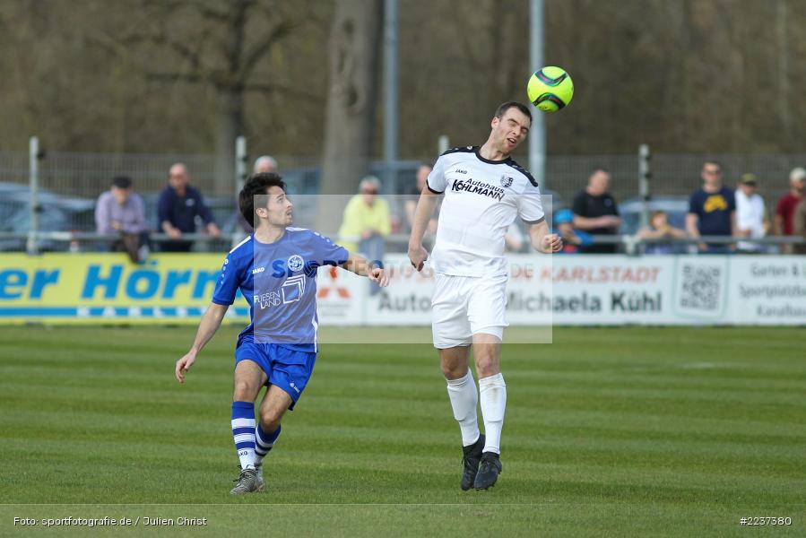 Maurice Kübert, Timo Rüttiger, 30.03.2019, Landesliga Nordwest, ASV Rimpar, TSV Karlburg - Bild-ID: 2237380