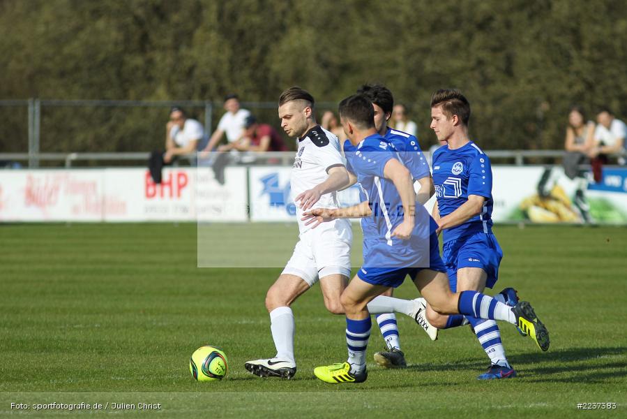 Pascal Dlugaj, Alexander McBride, Marvin Schramm, Timo Rüttiger, 30.03.2019, Landesliga Nordwest, ASV Rimpar, TSV Karlburg - Bild-ID: 2237383