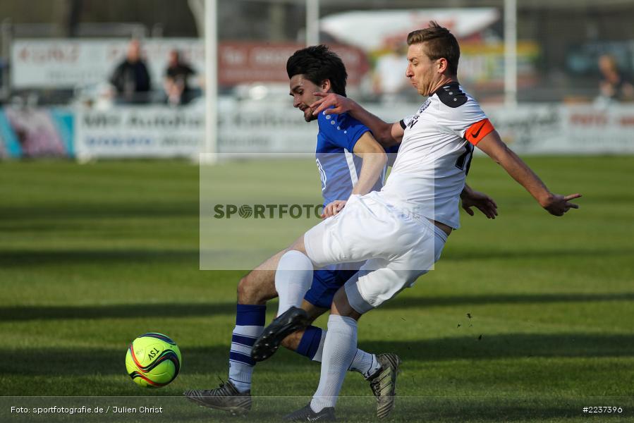 Manuel Römlein, Timo Rüttiger, 30.03.2019, Landesliga Nordwest, ASV Rimpar, TSV Karlburg - Bild-ID: 2237396