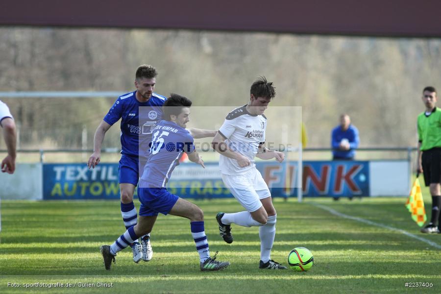 David Machau, Timo Rüttiger, Hendrik Fragmeier, 30.03.2019, Landesliga Nordwest, ASV Rimpar, TSV Karlburg - Bild-ID: 2237406