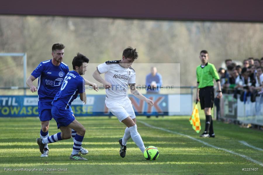 David Machau, Timo Rüttiger, Hendrik Fragmeier, 30.03.2019, Landesliga Nordwest, ASV Rimpar, TSV Karlburg - Bild-ID: 2237407