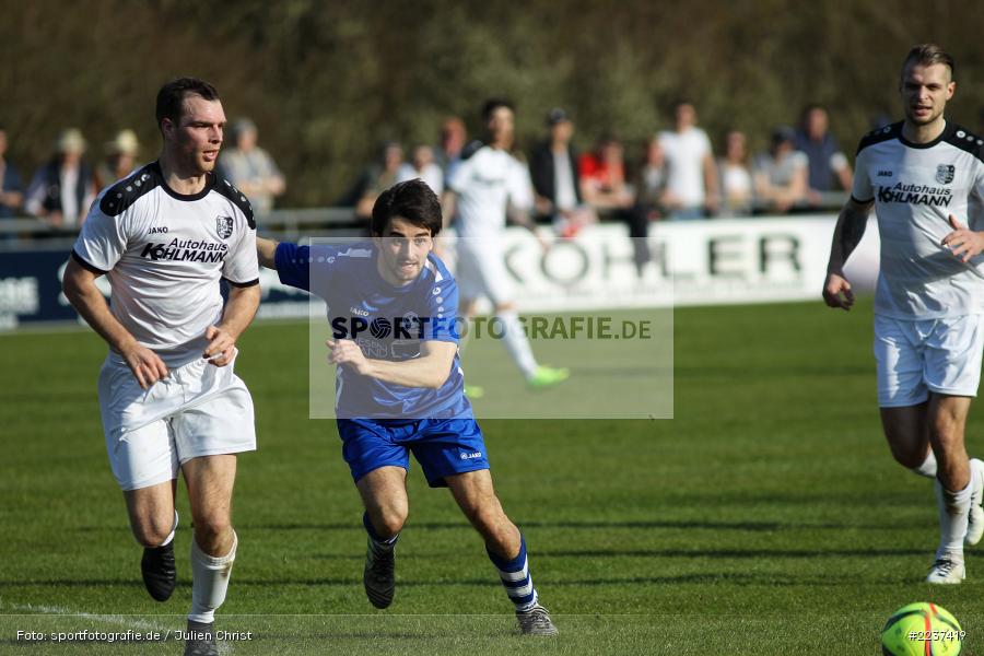 Timo Rüttiger, Maurice Kübert, 30.03.2019, Landesliga Nordwest, ASV Rimpar, TSV Karlburg - Bild-ID: 2237419