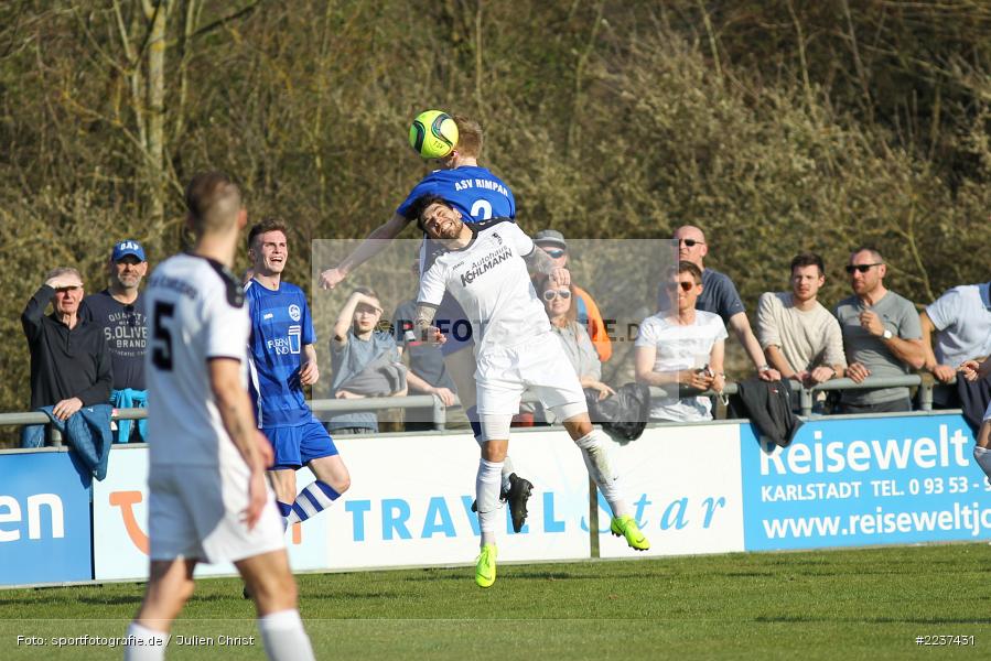 Steffen Bachmann, Jonas Greim, 30.03.2019, Landesliga Nordwest, ASV Rimpar, TSV Karlburg - Bild-ID: 2237431