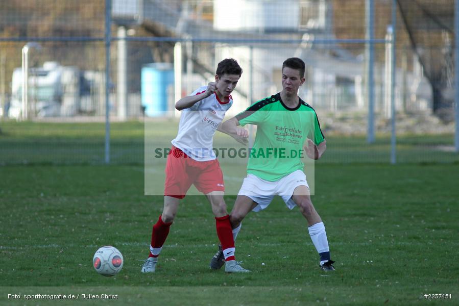 Luca Röder, Domenik Wiedl, Kreisliga U19, 30.03.2019, (SG) FV Oberpleichfeld / DJK Dipbach, (SG) FV Karlstadt - Bild-ID: 2237451 Luca Röder, Domenik Wiedl, Kreisliga U19, 30.03.2019, (SG) FV Oberpleichfeld / DJK Dipbach, (SG) FV Karlstadt - Bild-ID: 2237451