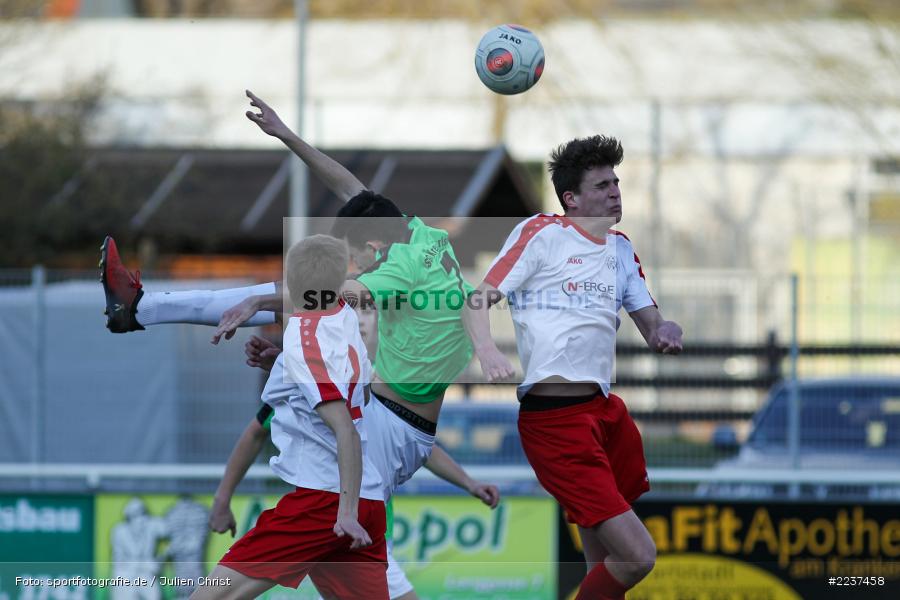 Yannick Herbig, Florian Herbig, Max Lambrecht, Kreisliga U19, 30.03.2019, (SG) FV Oberpleichfeld / DJK Dipbach, (SG) FV Karlstadt - Bild-ID: 2237458
