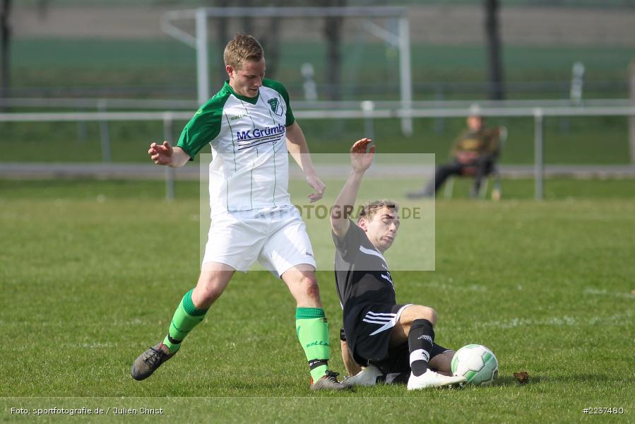 Nicolas Schmitt, Martin Blatterspiel, 31.03.2019, Kreisklasse Würzburg, TSV Rechtenbach, FC Gössenheim - Bild-ID: 2237480