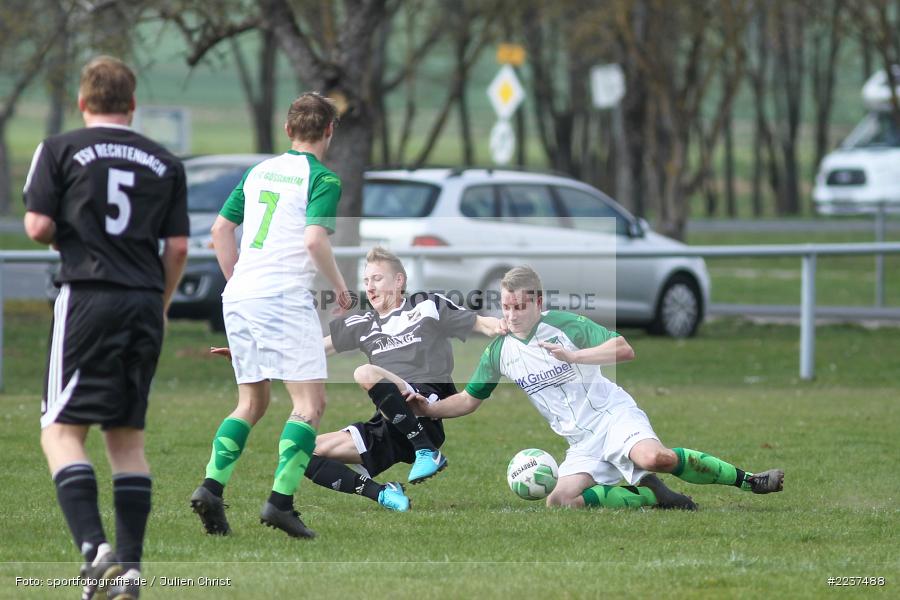 Martin Blatterspiel, Maximilian Heuer, 31.03.2019, Kreisklasse Würzburg, TSV Rechtenbach, FC Gössenheim - Bild-ID: 2237488