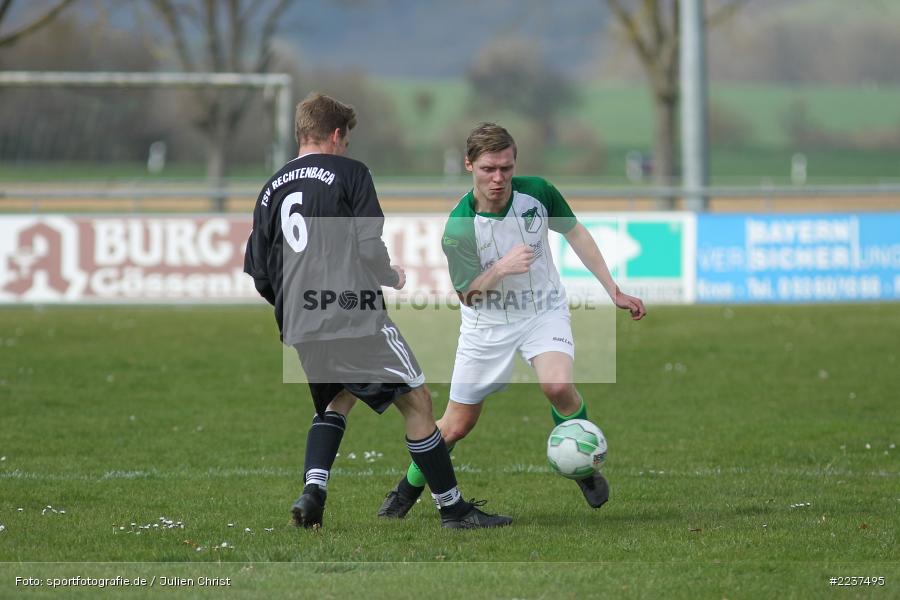 Benjamin Höfling, Markus Hock, 31.03.2019, Kreisklasse Würzburg, TSV Rechtenbach, FC Gössenheim - Bild-ID: 2237495 Benjamin Höfling, Markus Hock, 31.03.2019, Kreisklasse Würzburg, TSV Rechtenbach, FC Gössenheim - Bild-ID: 2237495