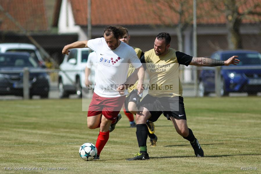 Daniel Ossig, Volker Horn, B-Klasse Würzburg, 31.03.2019, FV Langenprozelten/Neuendorf II, SG Eußenheim-Gambach II - Bild-ID: 2237578
