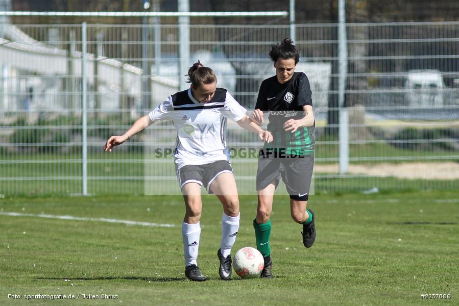 Verena Zull, Mara Bleistein, 07.04.2019, Bezirksliga Frauen, 1. FFC Alzenau, FV Karlstadt - Bild-ID: 2237800