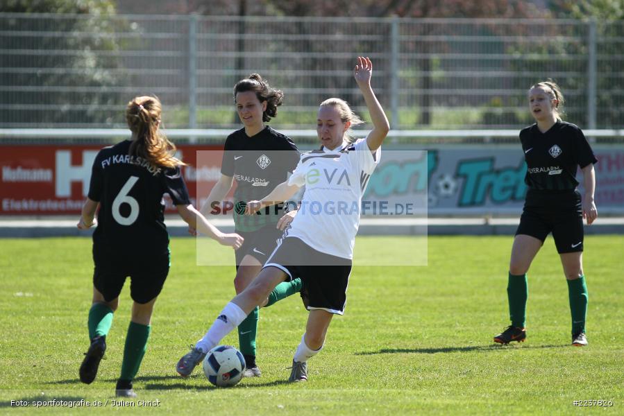 Verena Zull, Malin Bleistein, 07.04.2019, Bezirksliga Frauen, 1. FFC Alzenau, FV Karlstadt - Bild-ID: 2237826 Verena Zull, Malin Bleistein, 07.04.2019, Bezirksliga Frauen, 1. FFC Alzenau, FV Karlstadt - Bild-ID: 2237826
