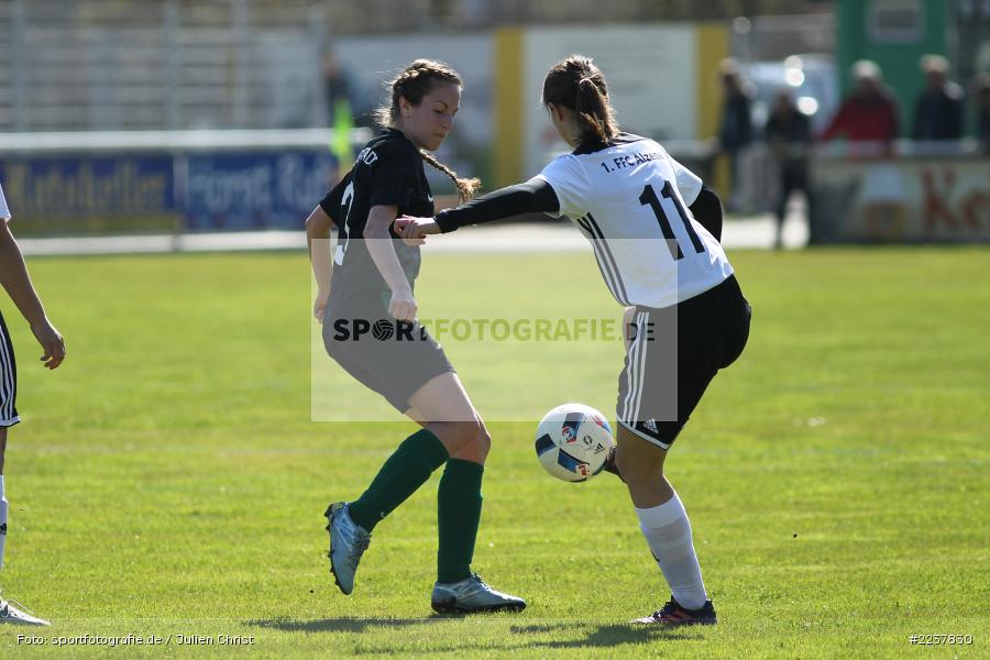Veronika Altmann, Ann Kathrin Sauer, 07.04.2019, Bezirksliga Frauen, 1. FFC Alzenau, FV Karlstadt - Bild-ID: 2237830 Veronika Altmann, Ann Kathrin Sauer, 07.04.2019, Bezirksliga Frauen, 1. FFC Alzenau, FV Karlstadt - Bild-ID: 2237830