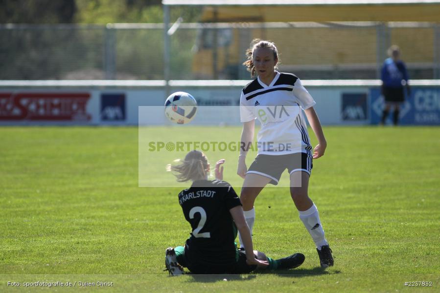 Mara Bleistein, Pia Gehrsitz, 07.04.2019, Bezirksliga Frauen, 1. FFC Alzenau, FV Karlstadt - Bild-ID: 2237832