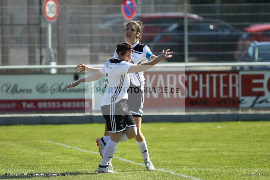 Daniela Junker, Kendra Altmann, 07.04.2019, Bezirksliga Frauen, 1. FFC Alzenau, FV Karlstadt - Bild-ID: 2237837
