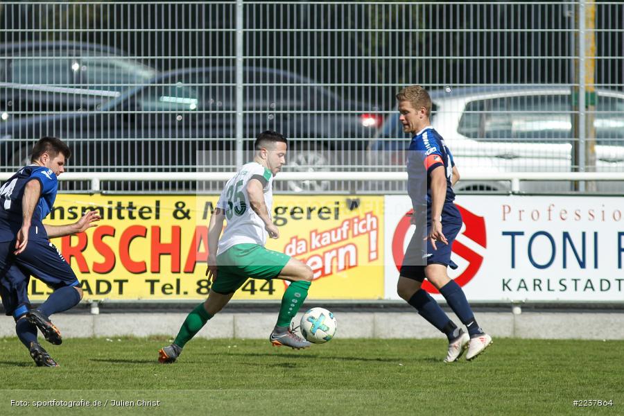 Manuel Scheller, Abdurrahman Marangoz, 07.04.2019, Bezirksliga West, TSV Üttingen, FV Karlstadt - Bild-ID: 2237864