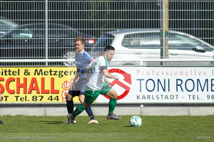 Manuel Scheller, Abdurrahman Marangoz, 07.04.2019, Bezirksliga West, TSV Üttingen, FV Karlstadt - Bild-ID: 2237865