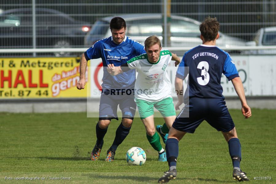 Kai Fleischmann, Tim Hofbauer, 07.04.2019, Bezirksliga West, TSV Üttingen, FV Karlstadt - Bild-ID: 2237870 Kai Fleischmann, Tim Hofbauer, 07.04.2019, Bezirksliga West, TSV Üttingen, FV Karlstadt - Bild-ID: 2237870