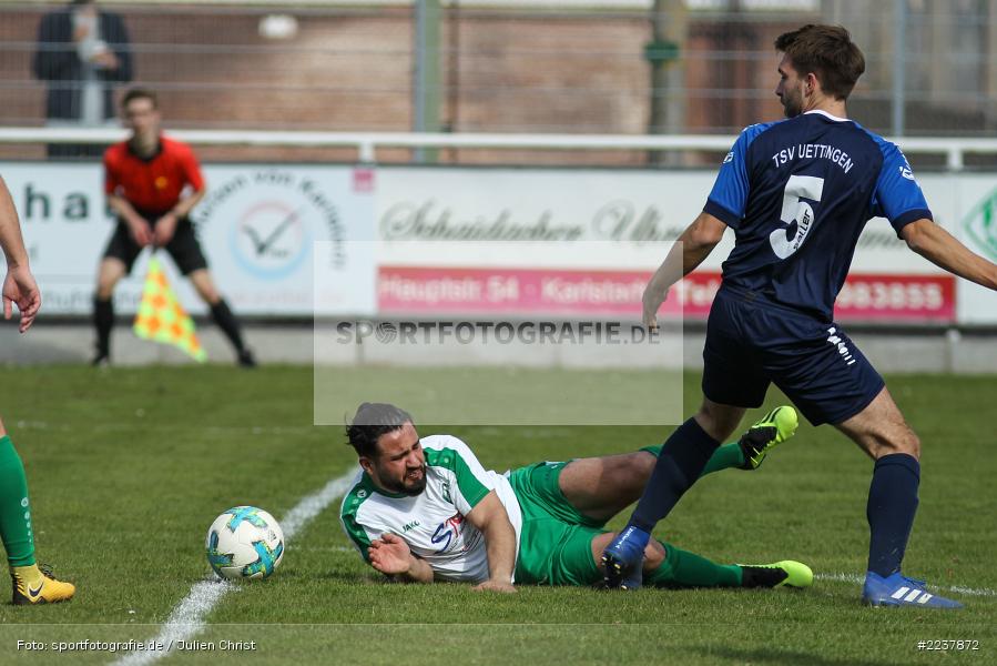 Ulli Bieber, Mehmet Mercan, 07.04.2019, Bezirksliga West, TSV Üttingen, FV Karlstadt - Bild-ID: 2237872