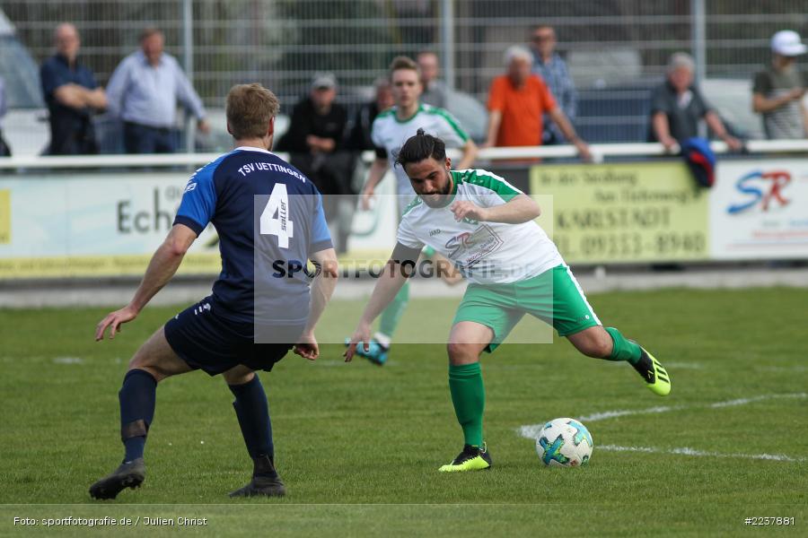 Mehmet Mercan, Steffen Babl, 07.04.2019, Bezirksliga West, TSV Üttingen, FV Karlstadt - Bild-ID: 2237881 Mehmet Mercan, Steffen Babl, 07.04.2019, Bezirksliga West, TSV Üttingen, FV Karlstadt - Bild-ID: 2237881