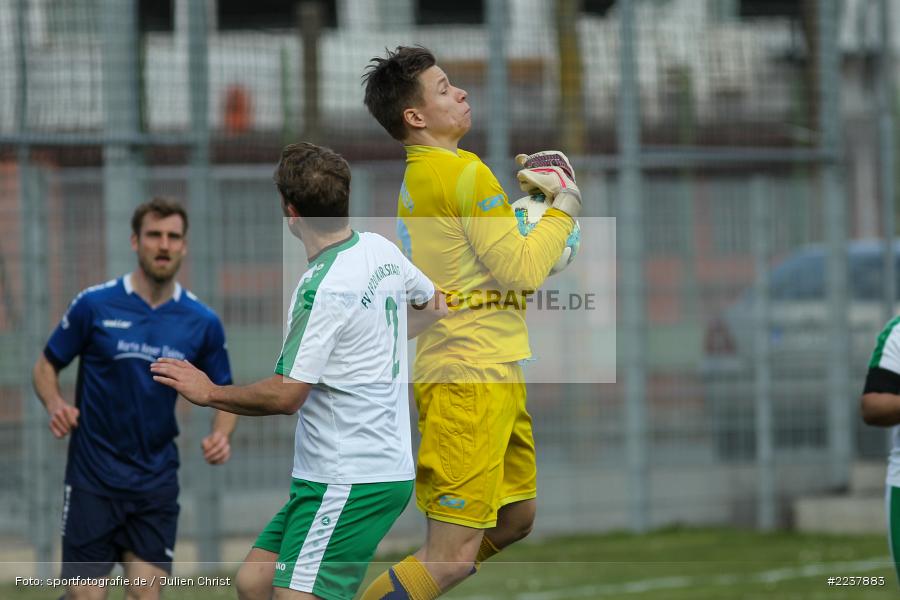 Timo Rützel, Marius Väth, 07.04.2019, Bezirksliga West, TSV Üttingen, FV Karlstadt - Bild-ID: 2237883