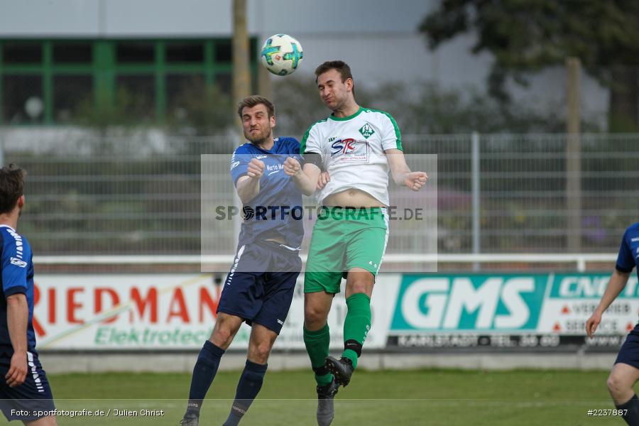 Sven Engelhardt, Steffen Babl, 07.04.2019, Bezirksliga West, TSV Üttingen, FV Karlstadt - Bild-ID: 2237887