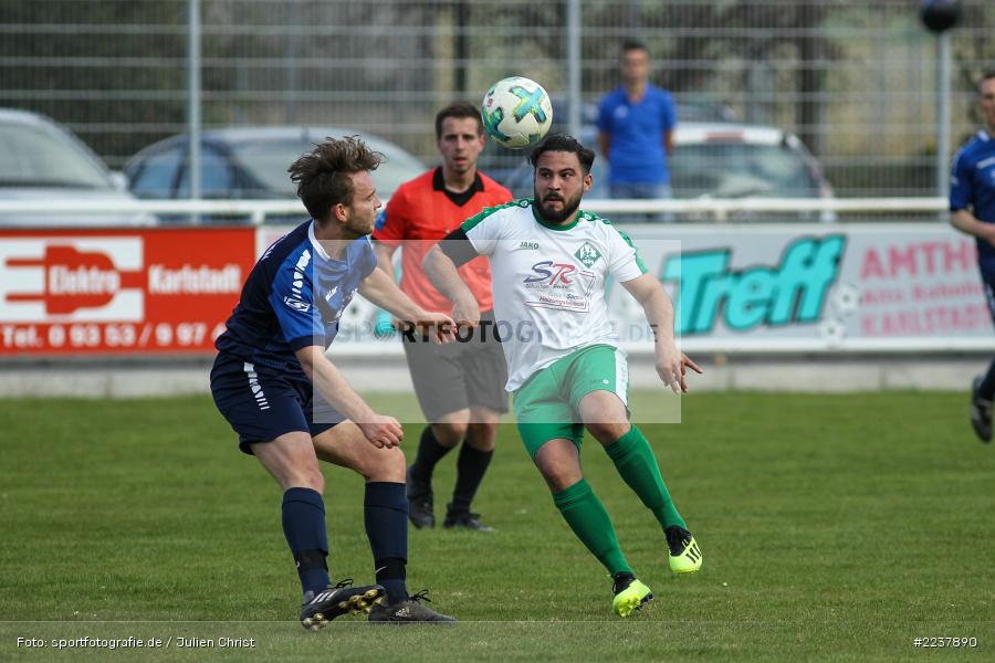 Sebastian Huller, Mehmet Mercan, 07.04.2019, Bezirksliga West, TSV Üttingen, FV Karlstadt - Bild-ID: 2237890 Sebastian Huller, Mehmet Mercan, 07.04.2019, Bezirksliga West, TSV Üttingen, FV Karlstadt - Bild-ID: 2237890