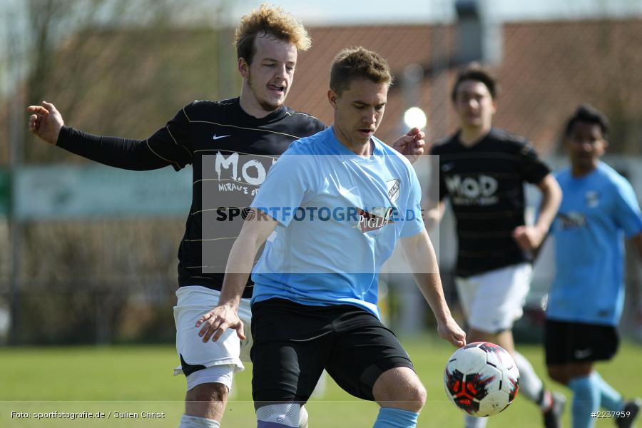 Lukas Gößwein, Sandro Zahn, 07.04.2019, Bezirksliga West, TSV Keilberg, TSV Retzbach - Bild-ID: 2237959