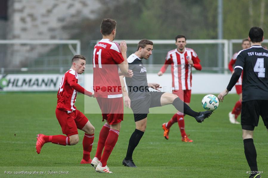 Manuel Römlein, Lukas Baldauf, 09.04.2019, Landesliga Nordwest, FC Fuchsstadt, TSV Karlburg - Bild-ID: 2237989 Manuel Römlein, Lukas Baldauf, 09.04.2019, Landesliga Nordwest, FC Fuchsstadt, TSV Karlburg - Bild-ID: 2237989