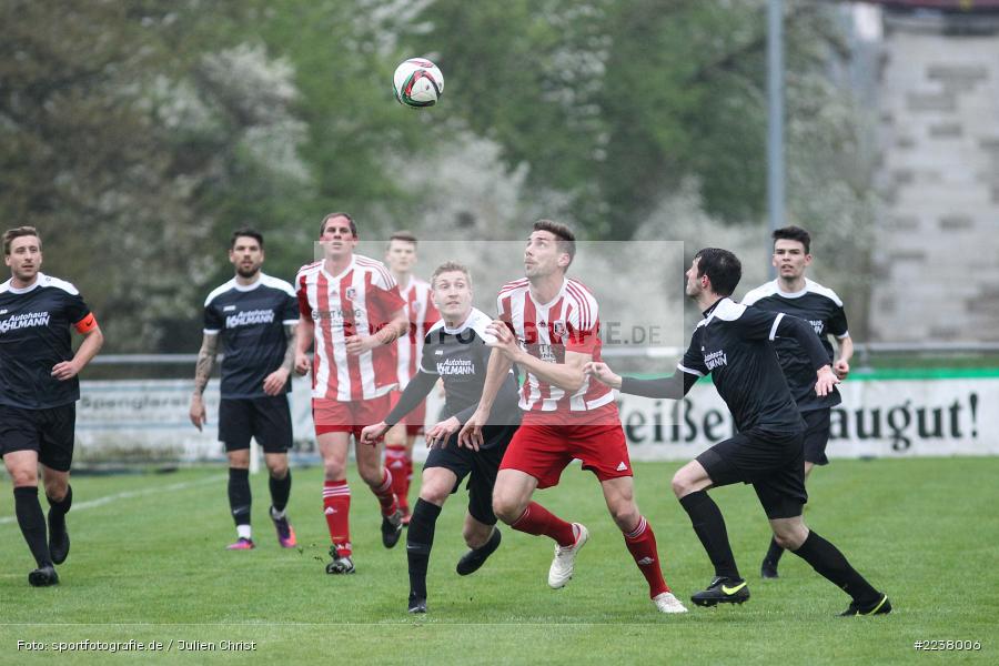 Cedric Fenske, Johannes Feser, Marco Schiebel, 09.04.2019, Landesliga Nordwest, FC Fuchsstadt, TSV Karlburg - Bild-ID: 2238006