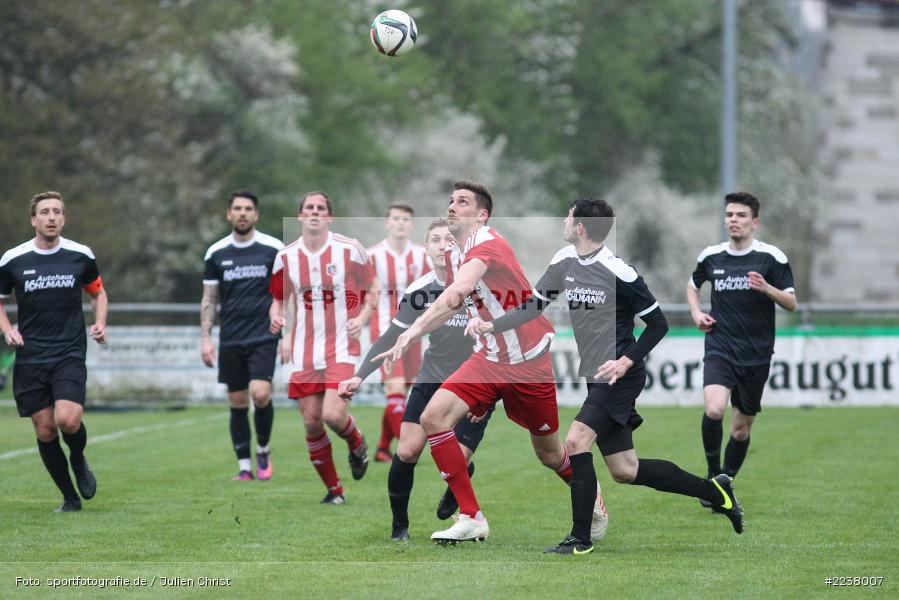 Cedric Fenske, Johannes Feser, Marco Schiebel, 09.04.2019, Landesliga Nordwest, FC Fuchsstadt, TSV Karlburg - Bild-ID: 2238007