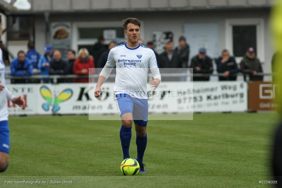 Kevin Dees, Landesliga Nordwest, 13.04.2019, TSV Unterpleichfeld, TSV Karlburg - Bild-ID: 2238035