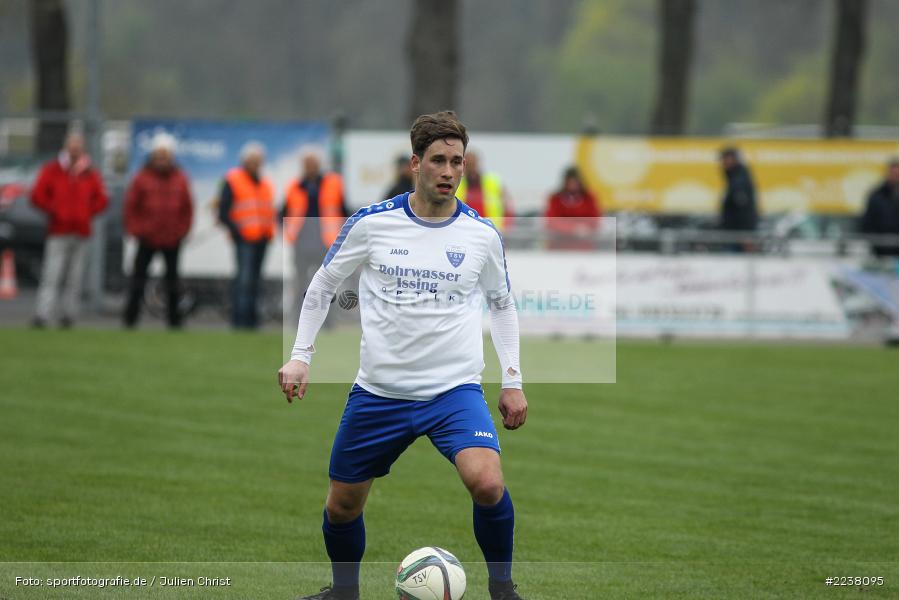 Dominik Oßwald, Landesliga Nordwest, 13.04.2019, TSV Unterpleichfeld, TSV Karlburg - Bild-ID: 2238095