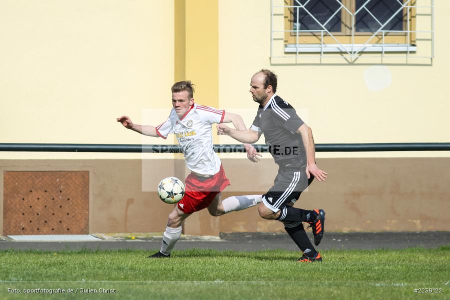 Luca Knöll, Michael Brust, Kreisklasse Würzburg, 14.04.2019, SG Burgsinn, FC Karsbach - Bild-ID: 2238122 Luca Knöll, Michael Brust, Kreisklasse Würzburg, 14.04.2019, SG Burgsinn, FC Karsbach - Bild-ID: 2238122