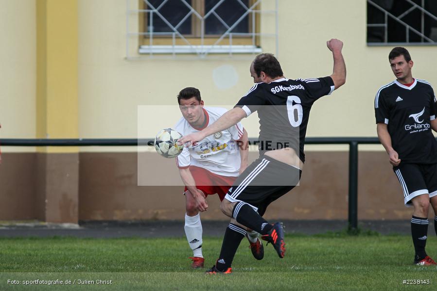 Bastian Schmitt, Michael Brust, Kreisklasse Würzburg, 14.04.2019, SG Burgsinn, FC Karsbach - Bild-ID: 2238143