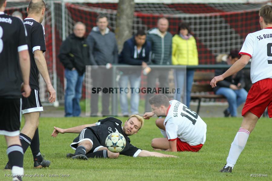 David Amtmann, Bastian Schmitt, Kreisklasse Würzburg, 14.04.2019, SG Burgsinn, FC Karsbach - Bild-ID: 2238144