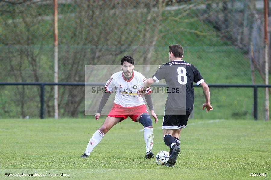 Yusuf Gürler, Lukas Müller, Kreisklasse Würzburg, 14.04.2019, SG Burgsinn, FC Karsbach - Bild-ID: 2238145
