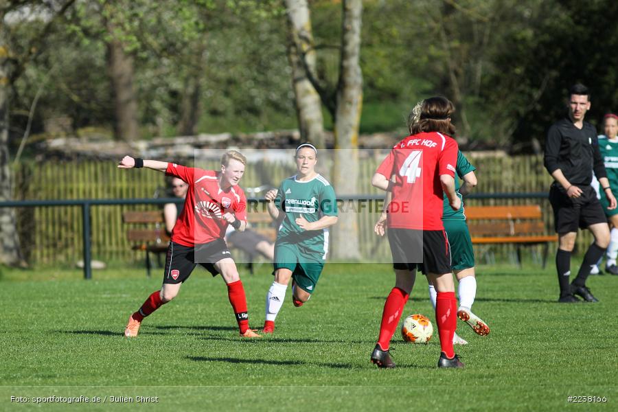 Lena Köppel, Steffi Kneitz, Landesliga Nord Frauen, 20.04.2019, 1. FFC Hof II (N), FC Karsbach - Bild-ID: 2238166