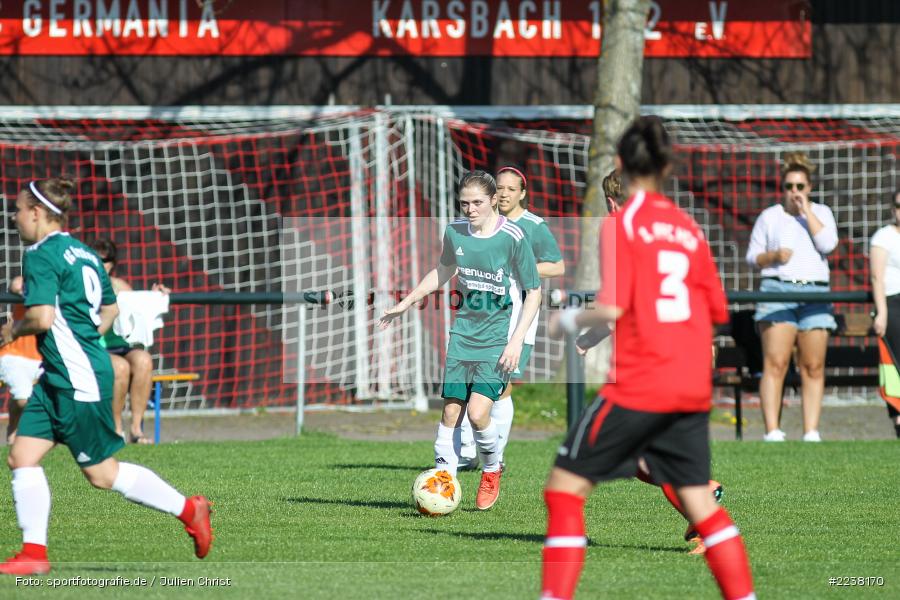 Julia Hildenbeutel, Landesliga Nord Frauen, 20.04.2019, 1. FFC Hof II (N), FC Karsbach - Bild-ID: 2238170