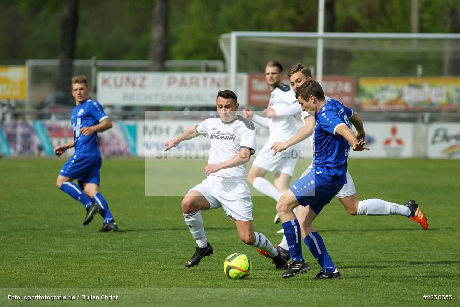 Luca Pfister, Bastian Götzfried, Landesliga Nordwest, 27.04.2019, TSV Kleinrinderfeld, TSV Karlburg - Bild-ID: 2238353