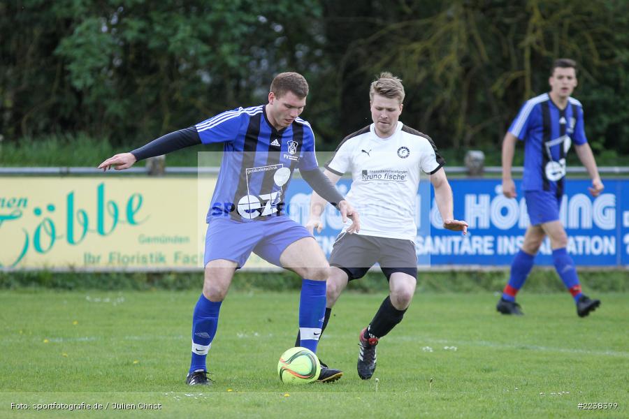 Louis Baur, Julian Ködel, 28.04.2019, A-Klasse Würzburg, DJK Fellen, FV Gemünden/Seifriedsburg II - Bild-ID: 2238399 Louis Baur, Julian Ködel, 28.04.2019, A-Klasse Würzburg, DJK Fellen, FV Gemünden/Seifriedsburg II - Bild-ID: 2238399
