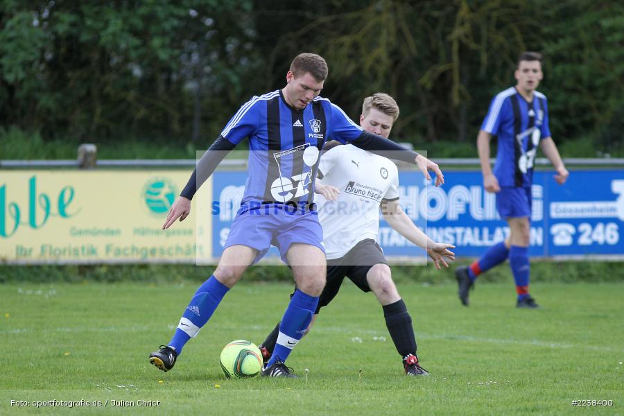 Louis Baur, Julian Ködel, 28.04.2019, A-Klasse Würzburg, DJK Fellen, FV Gemünden/Seifriedsburg II - Bild-ID: 2238400 Louis Baur, Julian Ködel, 28.04.2019, A-Klasse Würzburg, DJK Fellen, FV Gemünden/Seifriedsburg II - Bild-ID: 2238400
