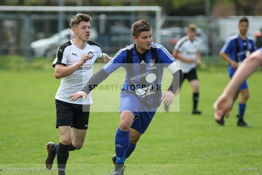 Maximilian Baur, Fabian Lutz, 28.04.2019, A-Klasse Würzburg, DJK Fellen, FV Gemünden/Seifriedsburg II - Bild-ID: 2238458