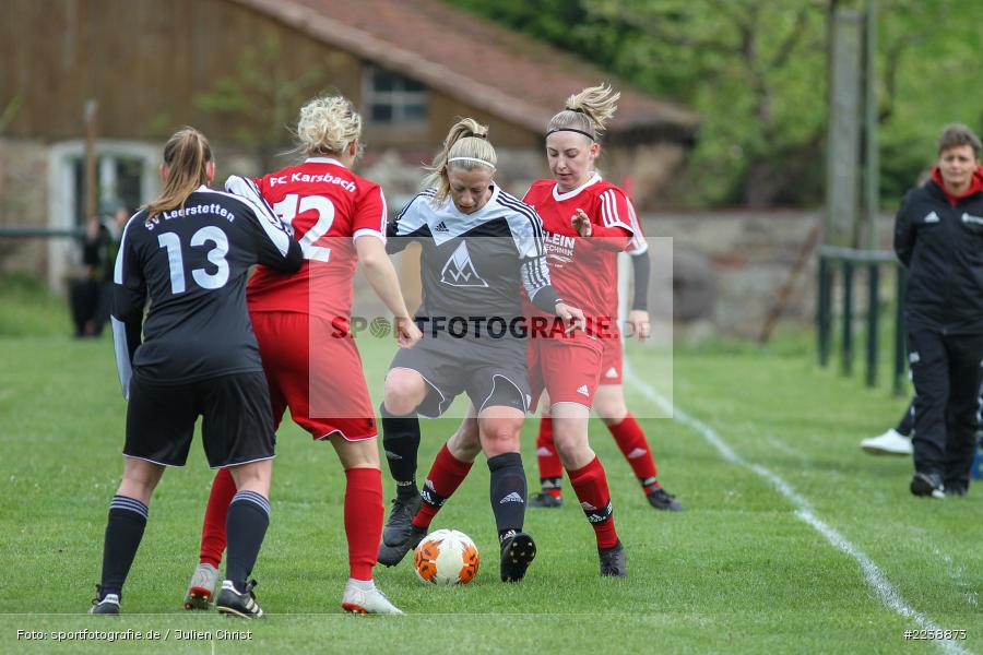 Tina Welsch, Camilla Fischer, 04.05.2019, Landesliga Nord, SV Leerstetten, FC Karsbach - Bild-ID: 2238873
