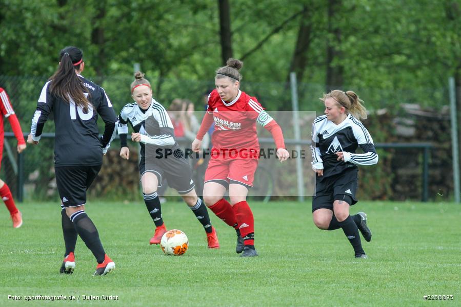 Jule Kohl, Tamara Loukas, Laura Rosenberger, 04.05.2019, Landesliga Nord, SV Leerstetten, FC Karsbach - Bild-ID: 2238893