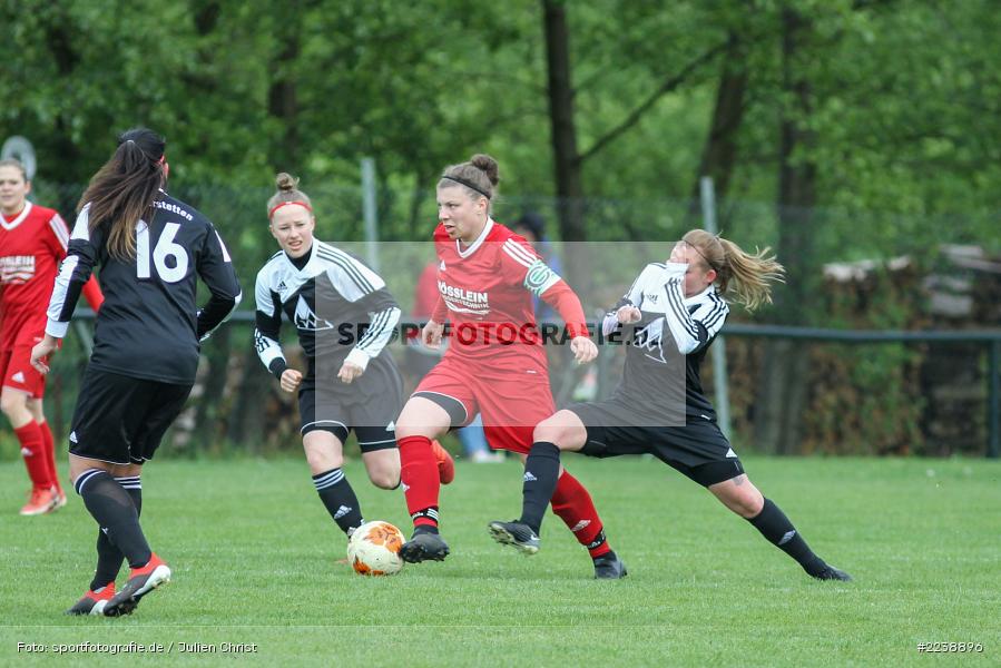 Jule Kohl, Tamara Loukas, Laura Rosenberger, 04.05.2019, Landesliga Nord, SV Leerstetten, FC Karsbach - Bild-ID: 2238896