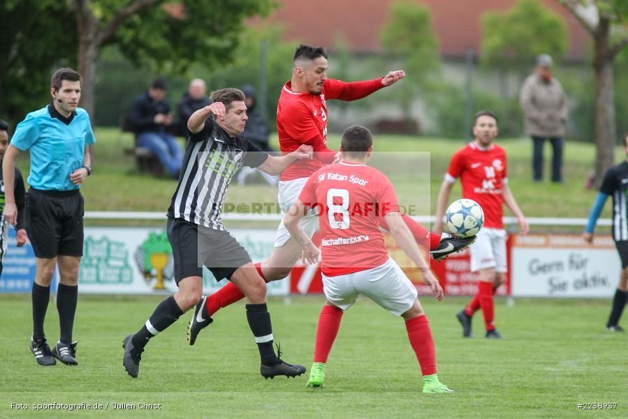 Zdenko Bilac, Ünal Noyan, Mario Hartmann, Bezirksliga Ufr. West, 05.05.2019, SV Vatan Spor Aschaffenburg, TSV Retzbach - Bild-ID: 2238937