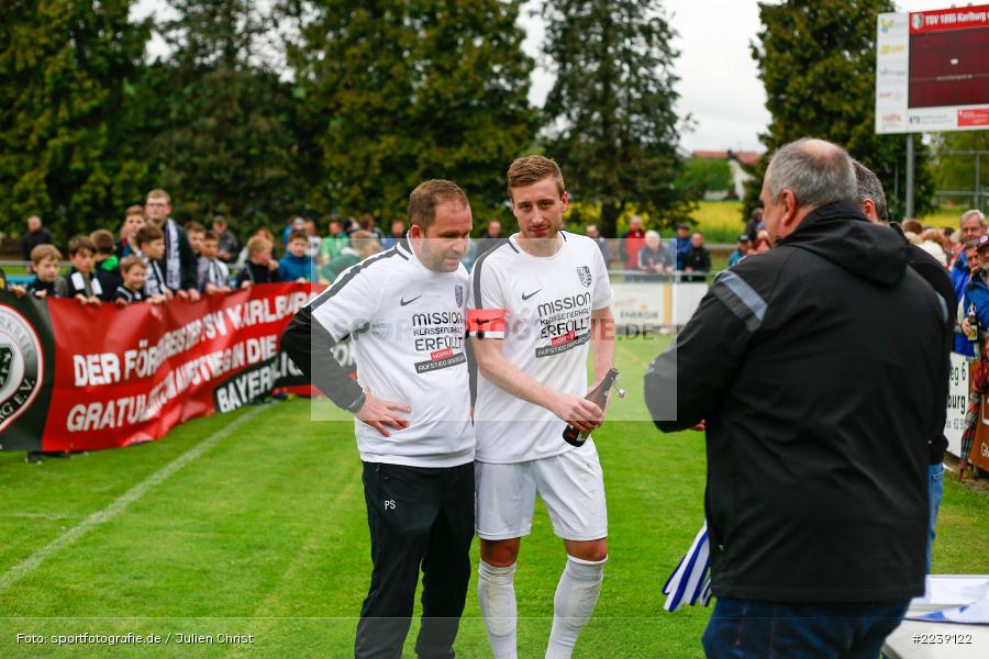 Manuel Römlein, Bernd Reitstetter, Patrick Sträßer, Bayernliga Nord, Aufstieg TSV Karlburg, Landesliga Nordwest, 11.05.2019, SV Euerbach/Kützberg, TSV Karlburg - Bild-ID: 2239122