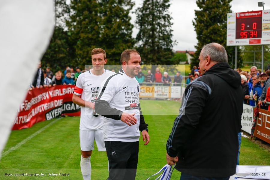 Manuel Römlein, Bernd Reitstetter, Patrick Sträßer, Bayernliga Nord, Aufstieg TSV Karlburg, Landesliga Nordwest, 11.05.2019, SV Euerbach/Kützberg, TSV Karlburg - Bild-ID: 2239123